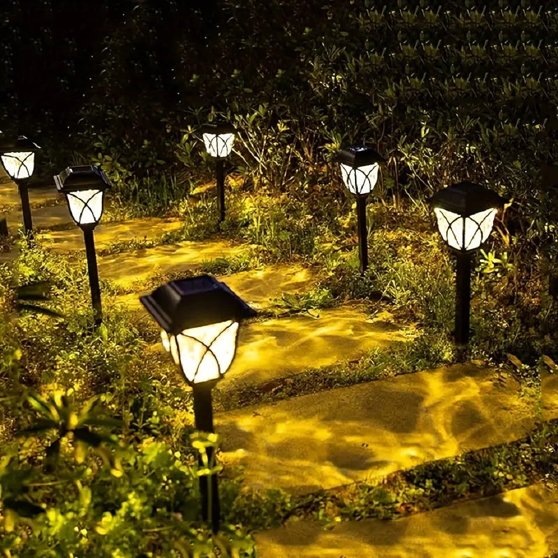 Set de 6 Estacas Solares Farol Estilo Ingles