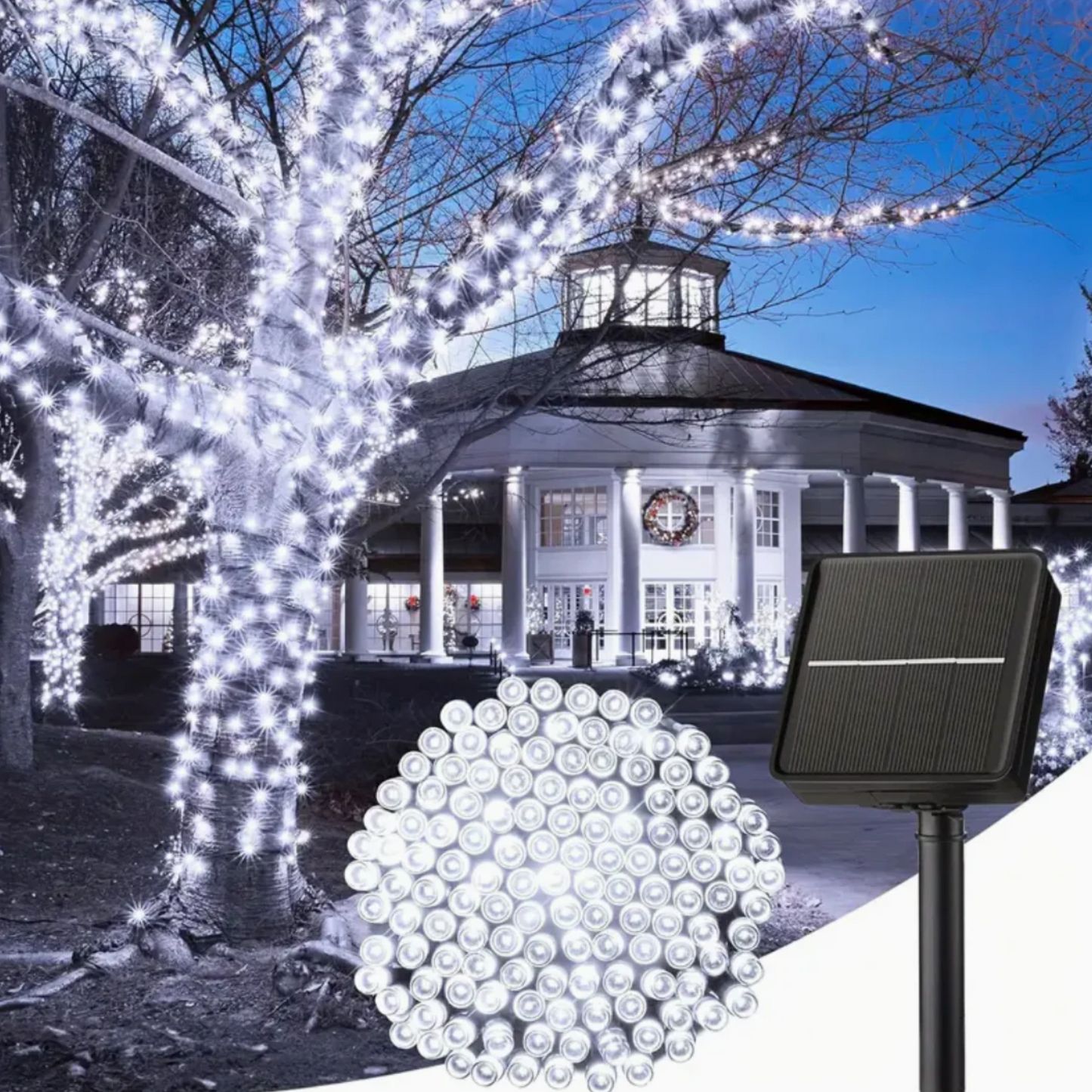 GUIRNALDAS LED SOLAR 🌲 + ENVÍO GRATIS Y PAGA EN CASA