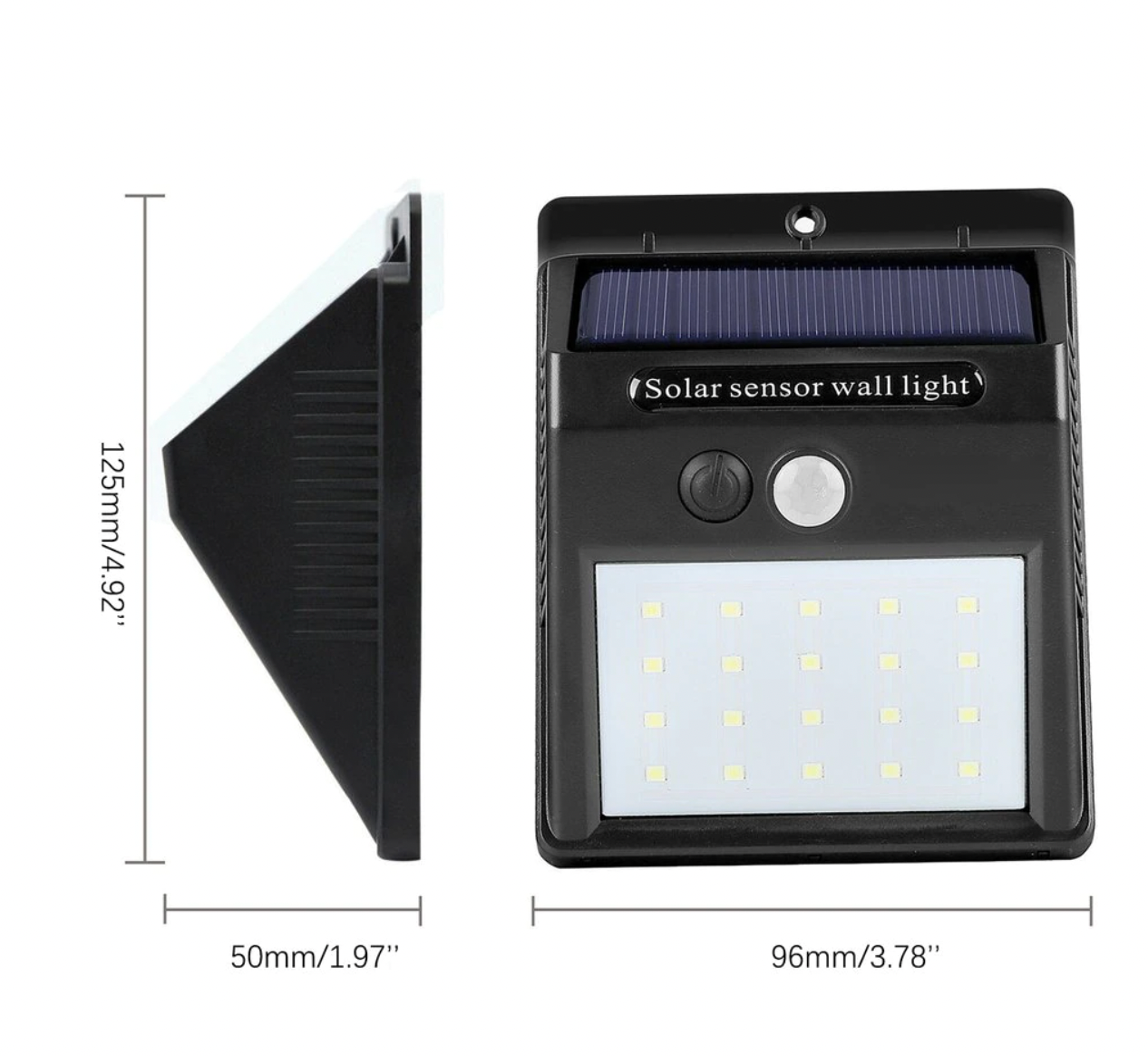 4 Focos Solares De 20 Led Con Sensor Movimiento Exterior Led - Ilumina tu Casa