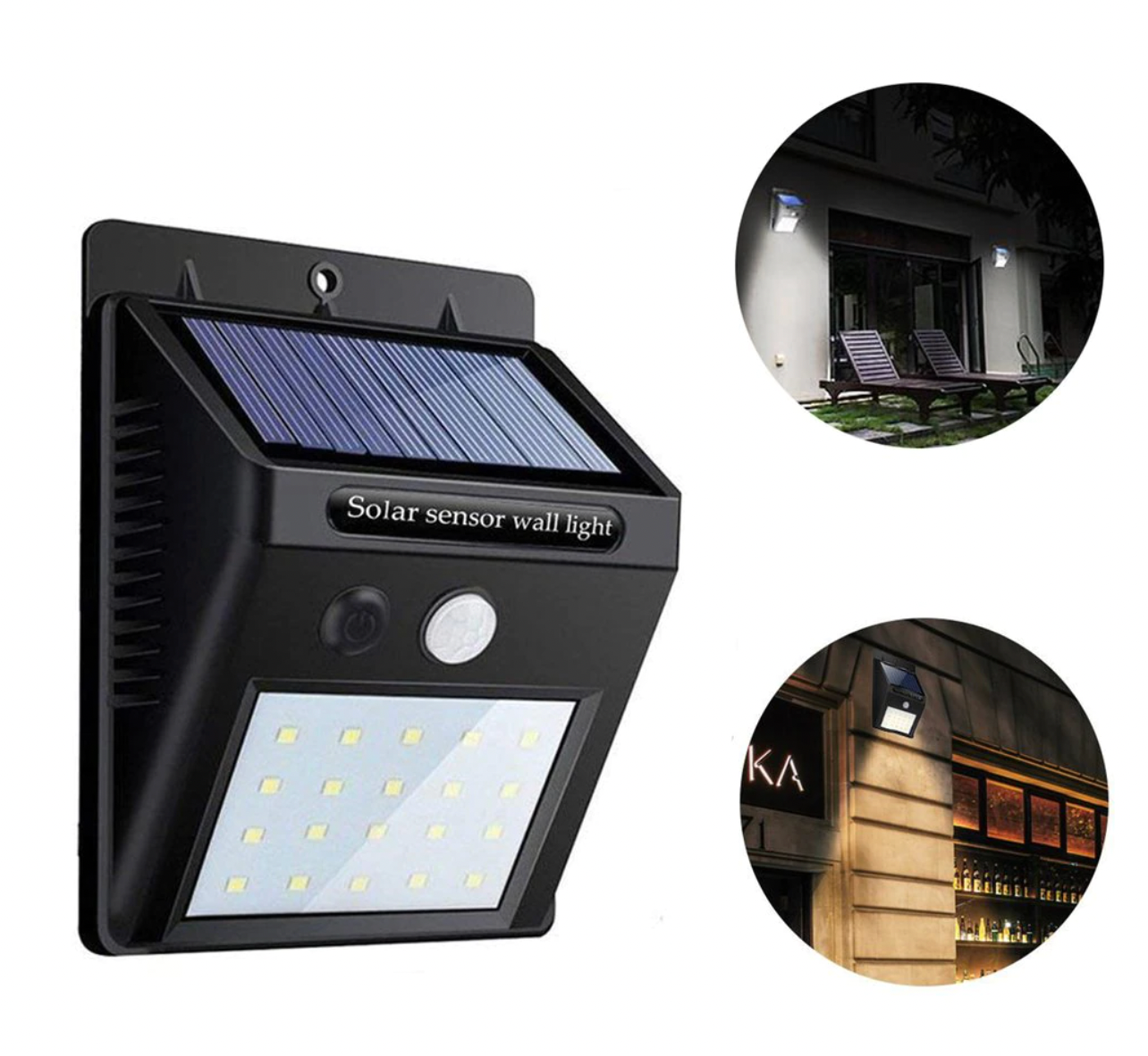 4 Focos Solares De 20 Led Con Sensor Movimiento Exterior Led - Ilumina tu Casa