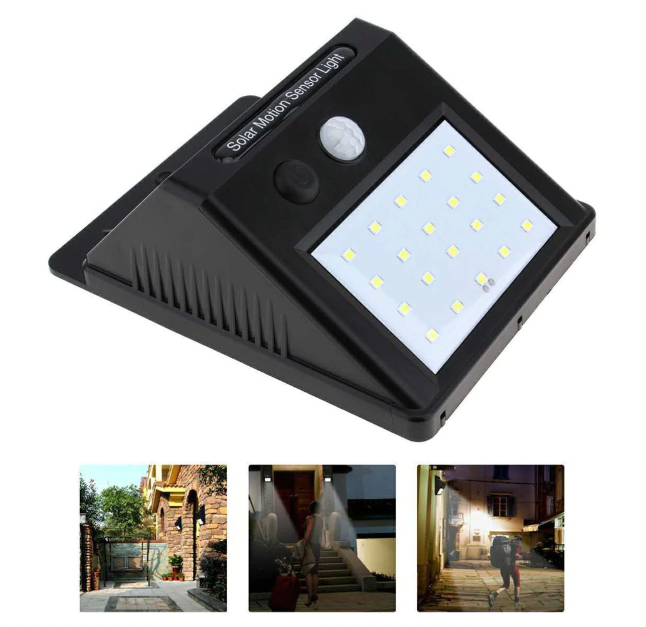 4 Focos Solares De 20 Led Con Sensor Movimiento Exterior Led - Ilumina tu Casa