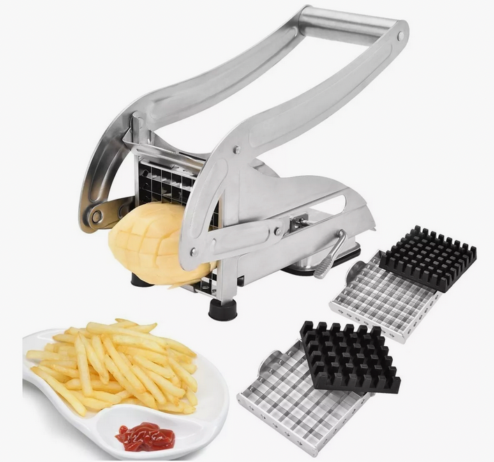 ¡Corta papas como un chef sin esfuerzo y en segundos! 🍟✨