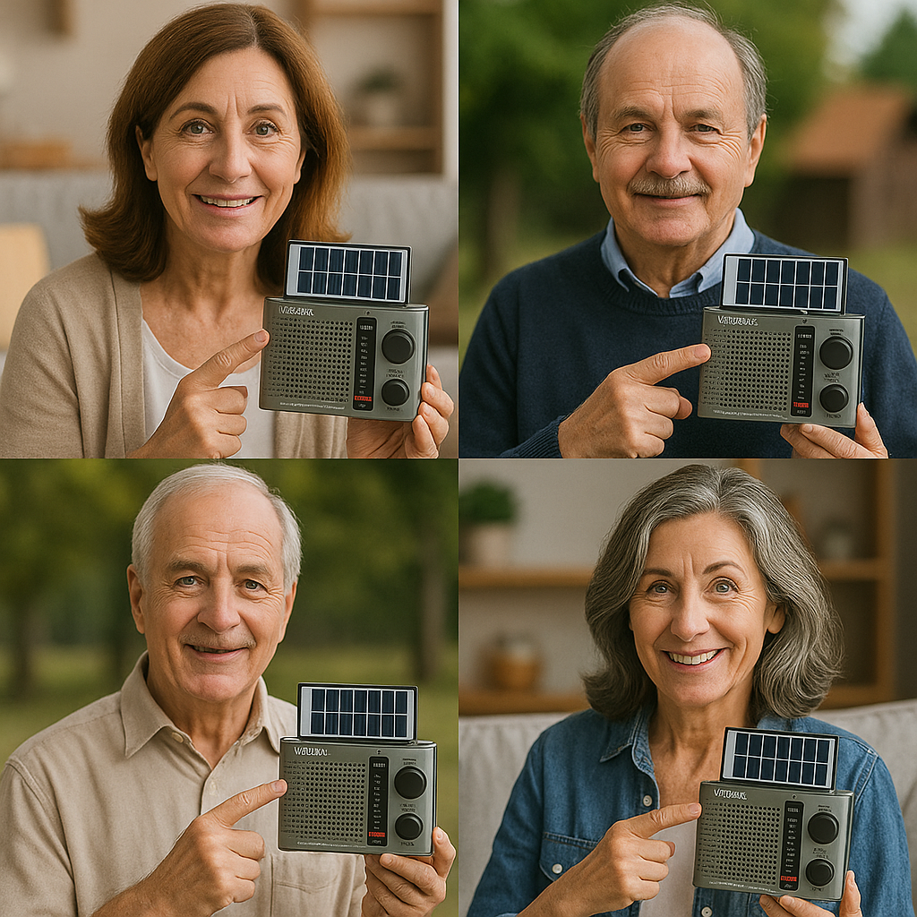 Radio Solar Portátil Recargable con Linterna 🔋☀️ — ¡Energía y compañía en cualquier lugar!