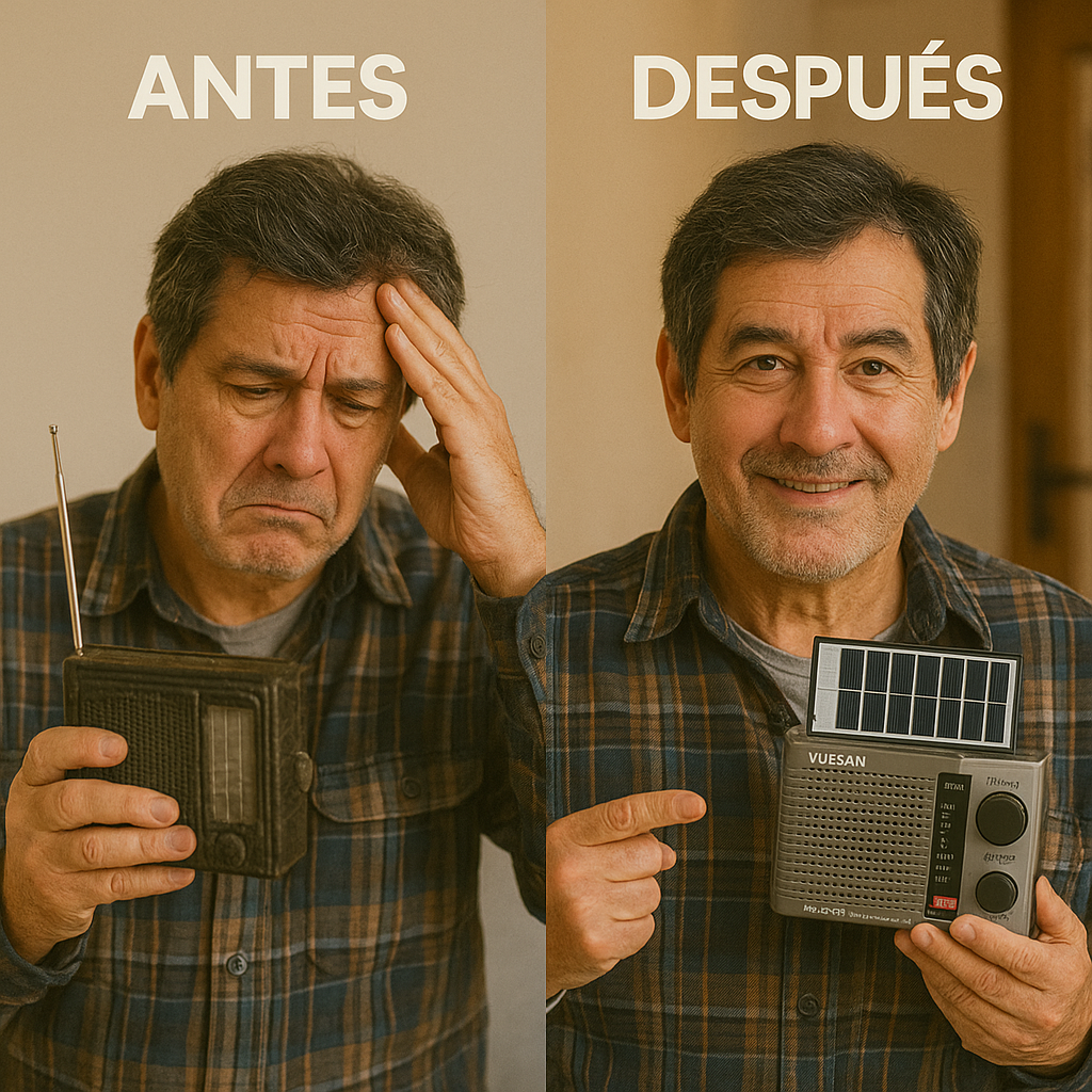 Radio Solar Portátil Recargable con Linterna 🔋☀️ — ¡Energía y compañía en cualquier lugar!