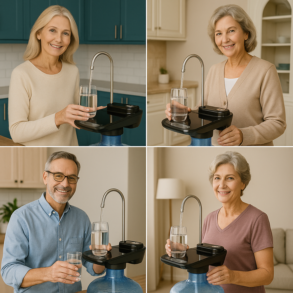 Dispensador Eléctrico con Base – ¡Sirve agua fácil, sin cargar, sin derrames y sin dolor!