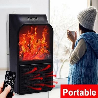 Estufa Calefactor Portátil de Pared Diseño Chimenea - Ilumina tu Casa