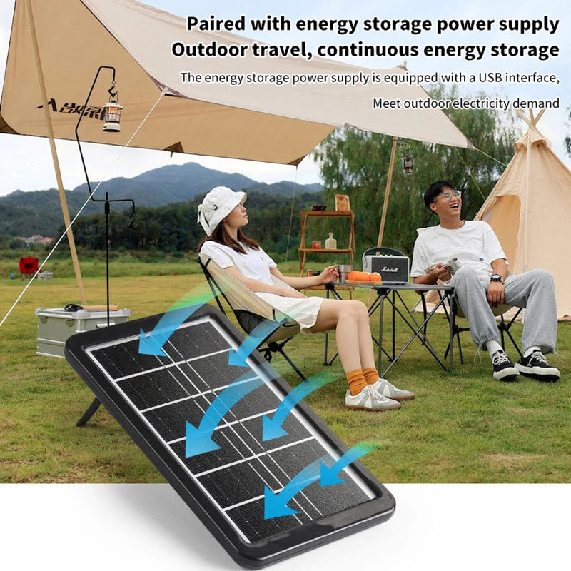 Panel Solar Cargador 8W 🌞 ¡Energía Gratis Paga al Recibir 🏡
