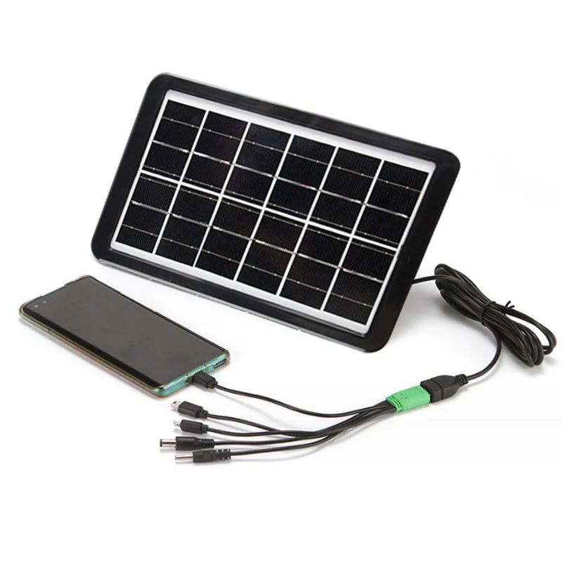 Panel Solar Cargador 8W 🌞 ¡Energía Gratis Paga al Recibir 🏡