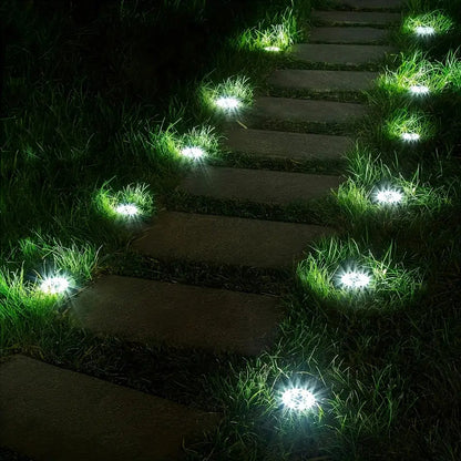 Ilumina Tu Jardín y Transforma Tus Noches en Momentos Mágicos 🌟 4 Estacas 8 Led ☀️