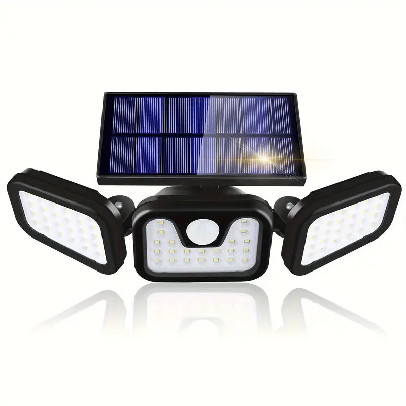 ILUMINA Y PROTEGE TU HOGAR AHORA 💡🔥 LAMPARA TRIPLE LED SOLAR