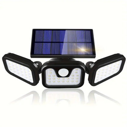 ILUMINA Y PROTEGE TU HOGAR AHORA 💡🔥 LAMPARA TRIPLE LED SOLAR