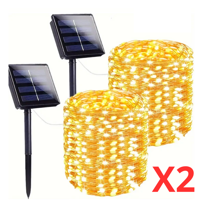PACK DE 2 LUCES HADA SOLAR CON ENVÍO GRATIS Y PAGA EN CASA 🎁
