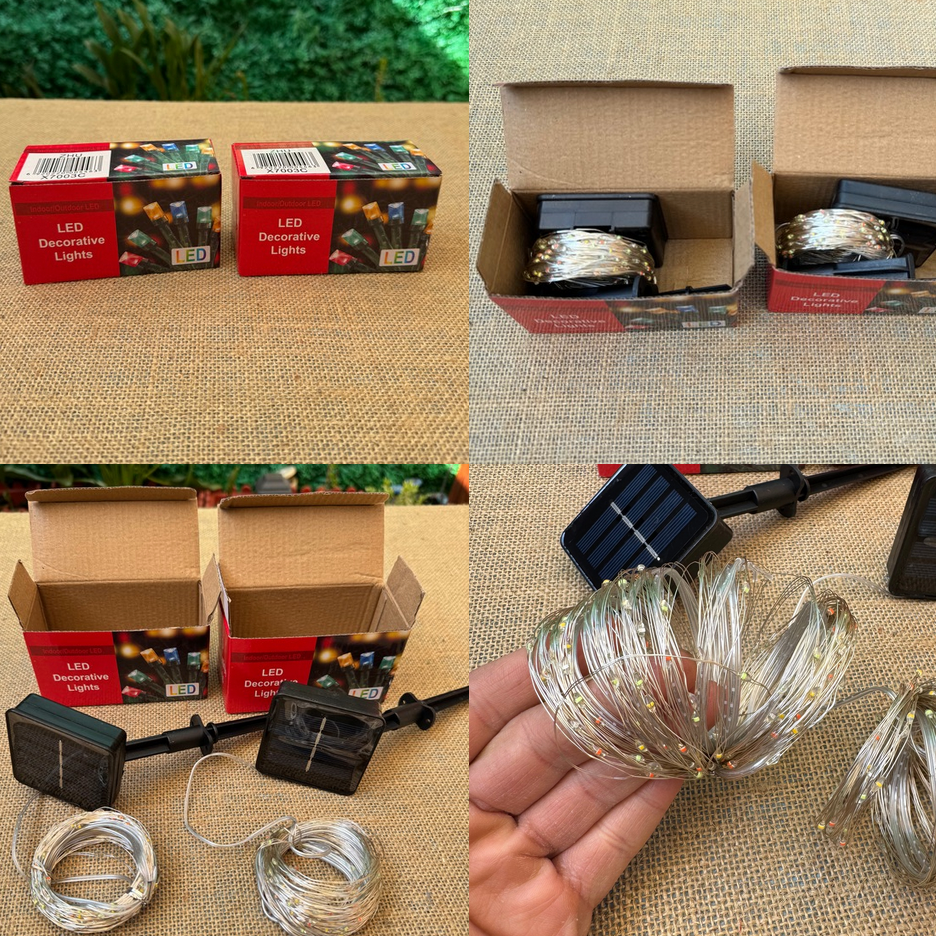 2 GUIRNALDAS DE 20 METROS CADA UNA - LUCES HADA ALAMBRE MULTICOLOR ✨ ENVÍO GRATIS Y PAGA EN CASA 🎁