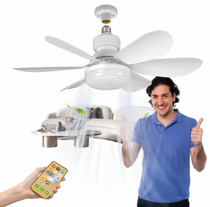 Ventilador de Techo Ampolleta LED 40W con Control – Envío GRATIS y Paga al Recibir 🚚✨