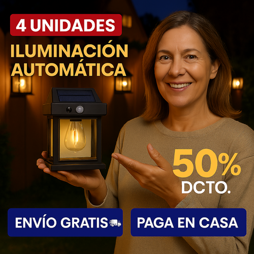 ¡Ilumina tu hogar con estilo y sin pagar luz! 🔥 4 lámparas solares que transforman tu espacio exterior ✨