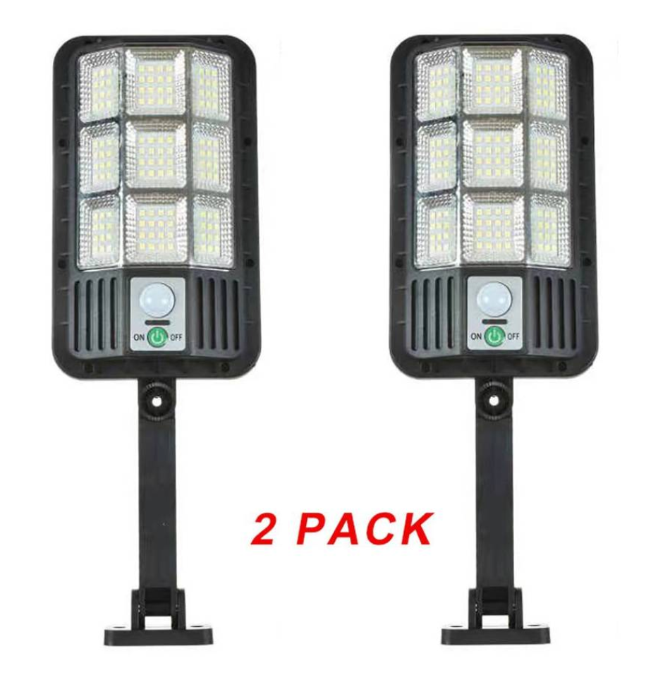 Pack 2 foco Led Solar 120 Led Luminaria Sensor de Movimiento - Ilumina tu Casa