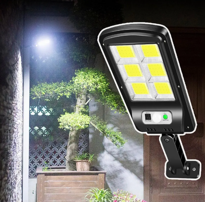 Foco Solar de 120 Led con Sensor de Movimiento y Control