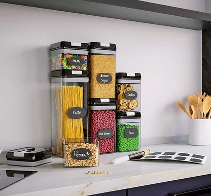 Set 7 Contenedores Hermeticos Organizador Cocina Premium