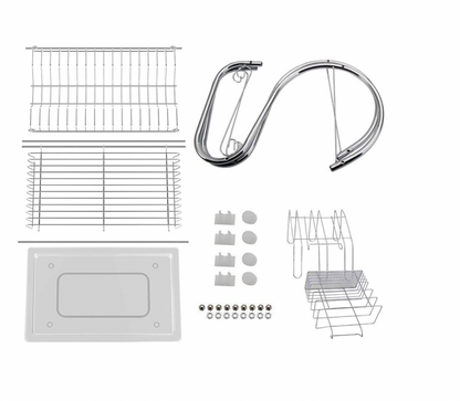 Secador Escurridor Platos Vajilla Loza 2 Niveles Acero Inoxidable