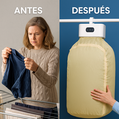 Secadora de Ropa Portátil 💨 ¡Ropa seca sin sol, sin arrugas y en minutos! 👚