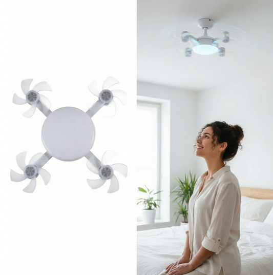 Ventilador de Techo con Luz LED Ajustable