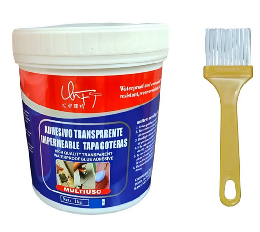 Sellador Transparente Impermeable 1 KG – Elimina Filtraciones en Minutos y Protege tu Hogar Sin Obras