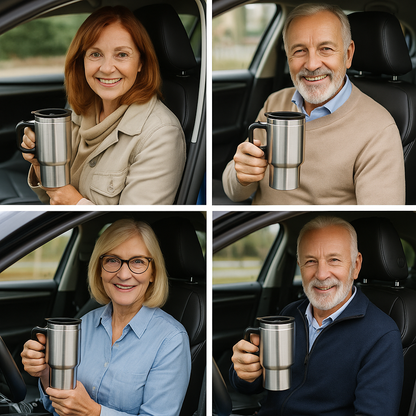 Calentador Eléctrico para Auto 🚗🔥 Prepara café, té, mate o agua caliente en cualquier lugar