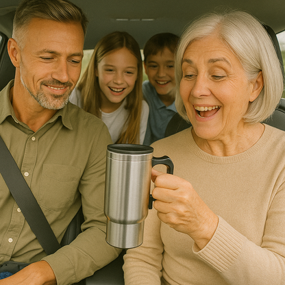 Calentador Eléctrico para Auto 🚗🔥 Prepara café, té, mate o agua caliente en cualquier lugar