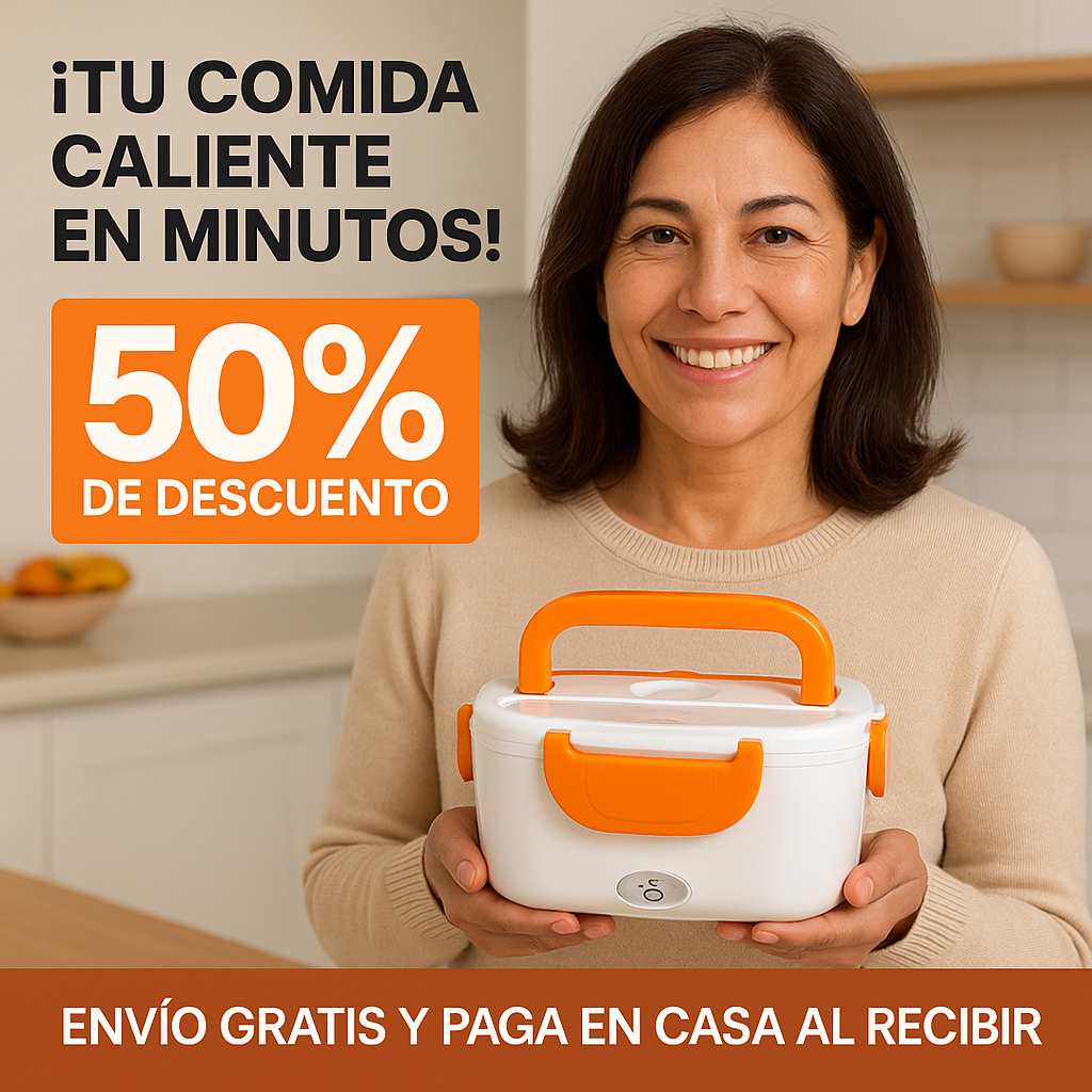 Lonchera Eléctrica Portátil 🔥 | Tu comida caliente, donde sea que estés