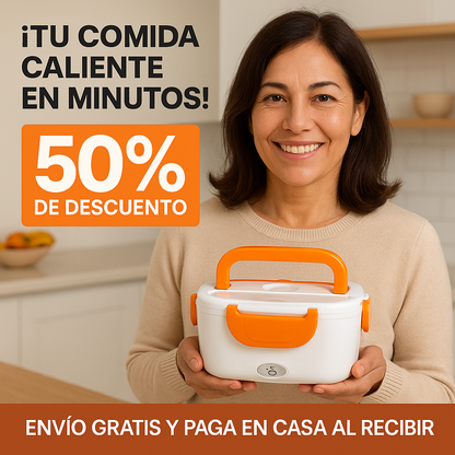 Lonchera Eléctrica Portátil 🔥 | Tu comida caliente, donde sea que estés