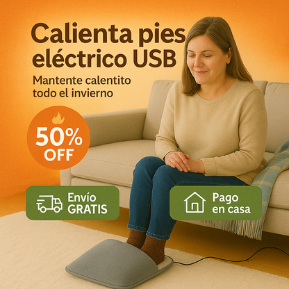 Calienta Pies Eléctrico USB ♨️ – Di adiós al frío y al mal dormir