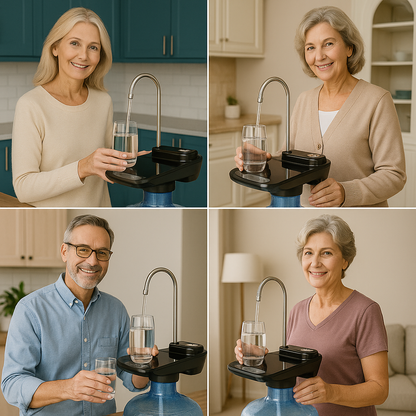 Dispensador Eléctrico con Base – ¡Sirve agua fácil, sin cargar, sin derrames y sin dolor!