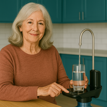 Dispensador Eléctrico con Base – ¡Sirve agua fácil, sin cargar, sin derrames y sin dolor!