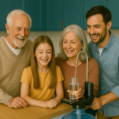 Dispensador Eléctrico con Base – ¡Sirve agua fácil, sin cargar, sin derrames y sin dolor!