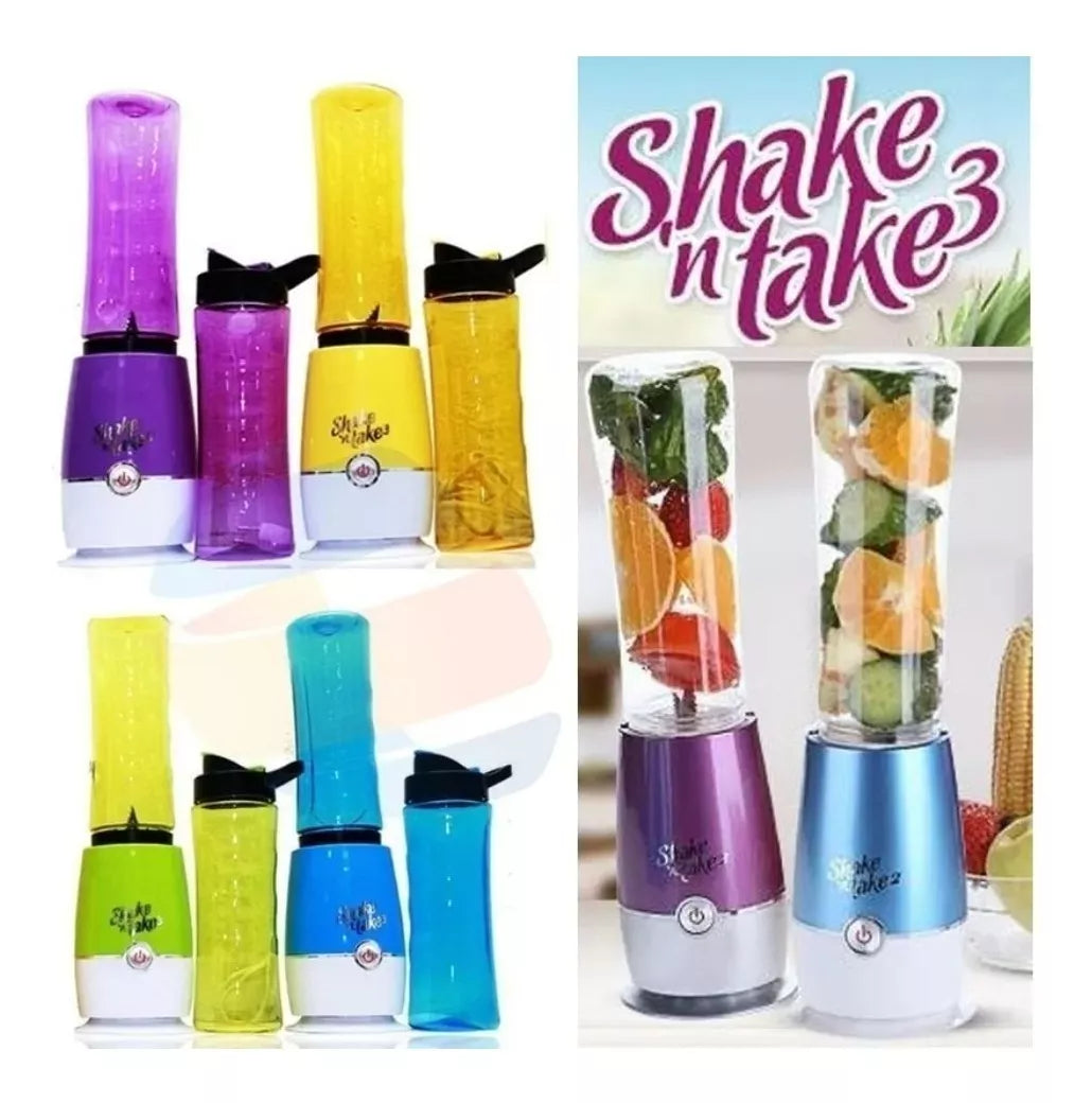 Mini Licuadora Juguera Portátil Pack 2 Vasos Shake'n Take - Ilumina tu Casa