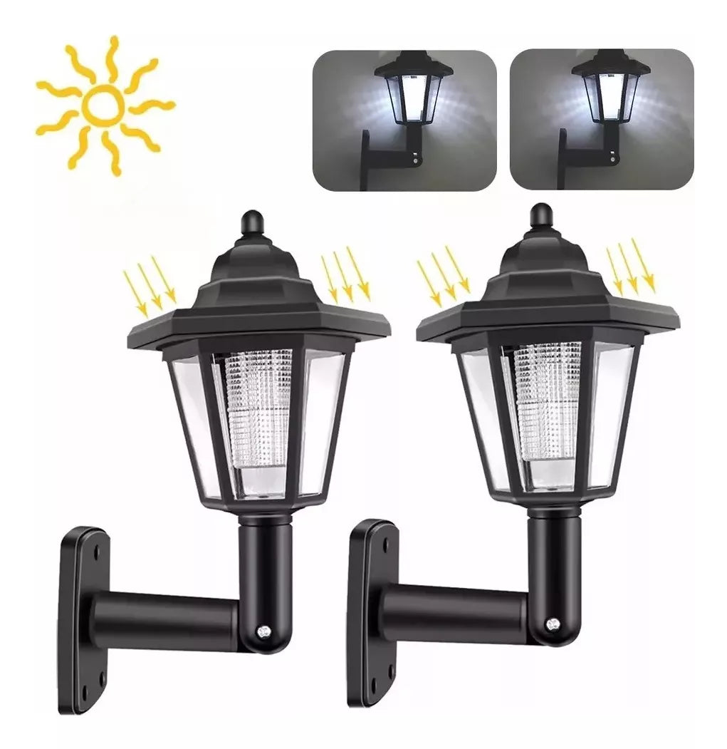 PACK 2 FAROLES SOLAR LED EXTERIOR + ENVIO GRATIS 🎁 Y PAGA EN CASA 🏡