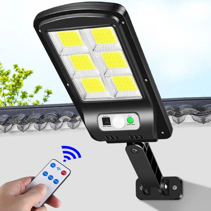 Foco Solar de 120 Led con Sensor de Movimiento y Control