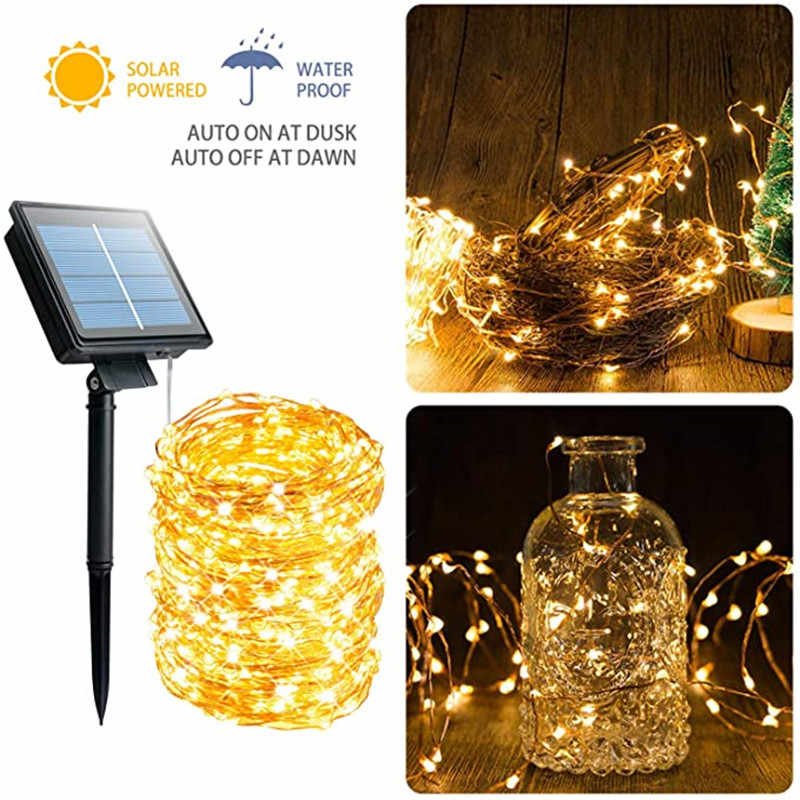 2 Guirnaldas de Luces Hada Solar de 10, 20 y 30 metros - Ilumina tu Casa