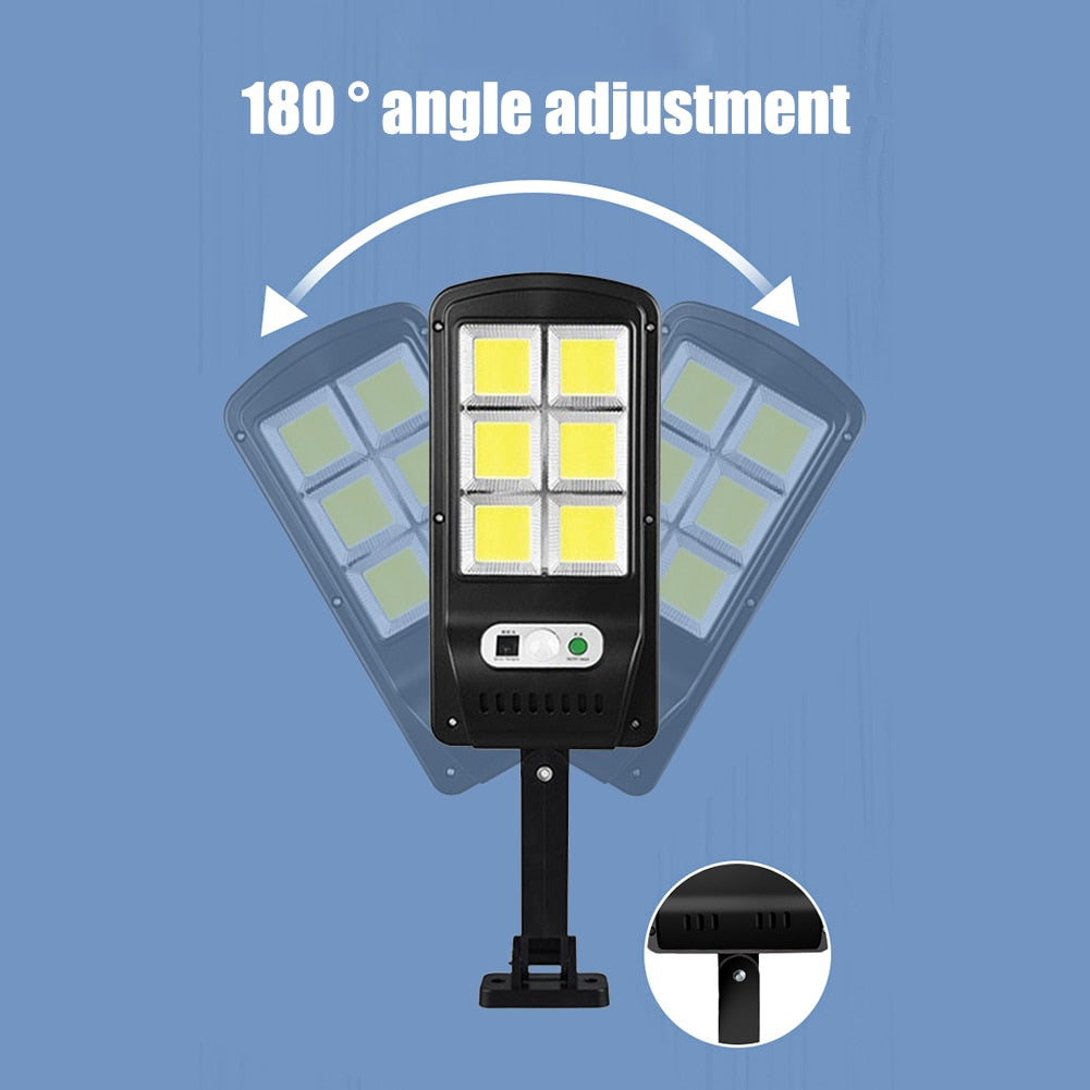 Foco Solar de 120 Led con Sensor de Movimiento y Control