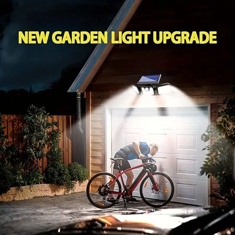 ILUMINA Y PROTEGE TU HOGAR AHORA 💡🔥 LAMPARA TRIPLE LED SOLAR