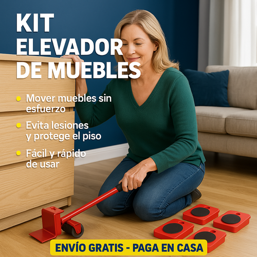 Mueve tus muebles sin esfuerzo ¡Hazlo fácil, rápido y sin lesiones!