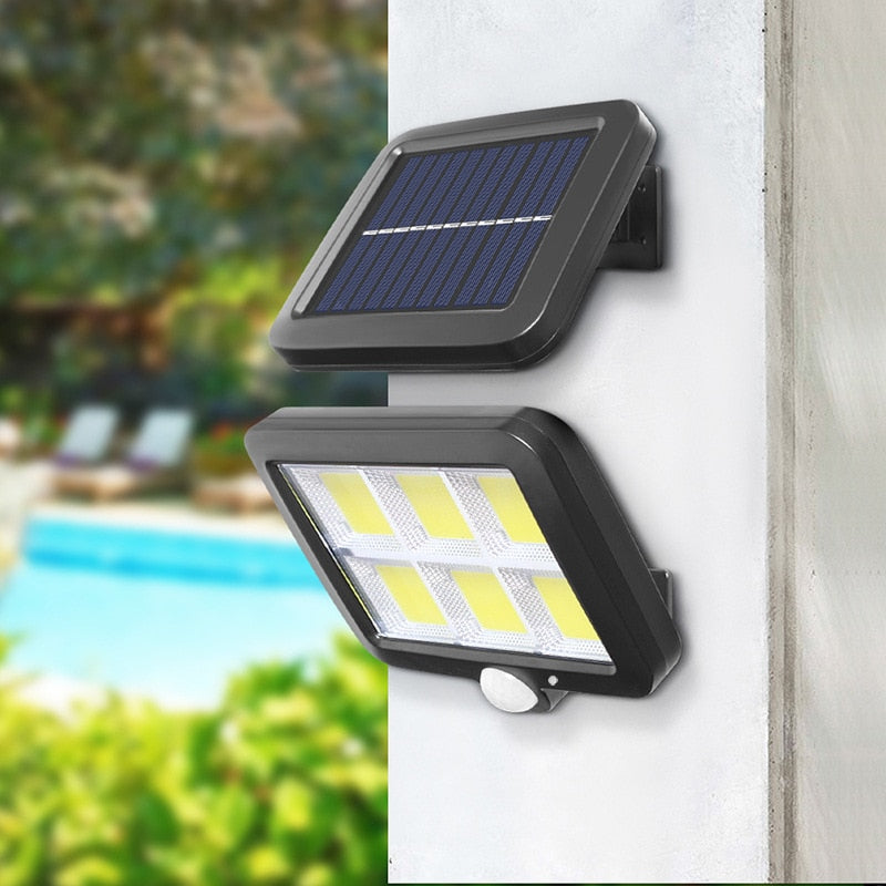 Foco Led Solar Con Sensor De Movimiento Panel Solar 100W - Ilumina tu Casa