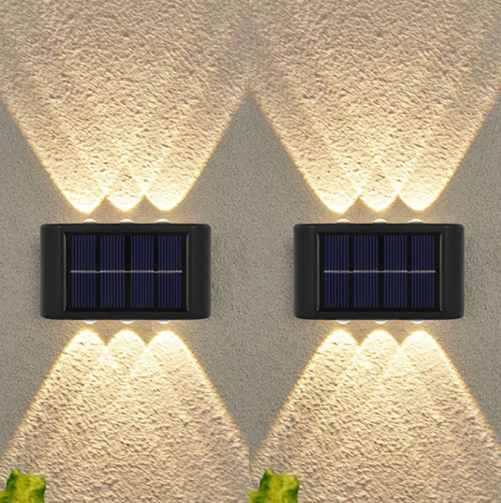 Pack de 2 Aplique solar 6 Led - Ilumina tu Casa