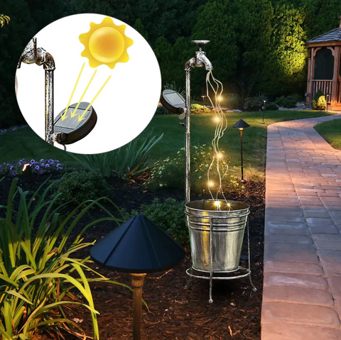 Grifo Solar Led para Jardín en luz Cálida - Ilumina tu Casa