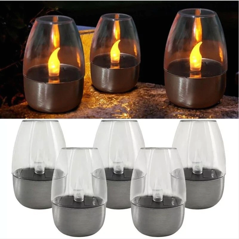 Pack de 6 Velas Solares Led en luz Cálida Efecto Real - Ilumina tu Casa