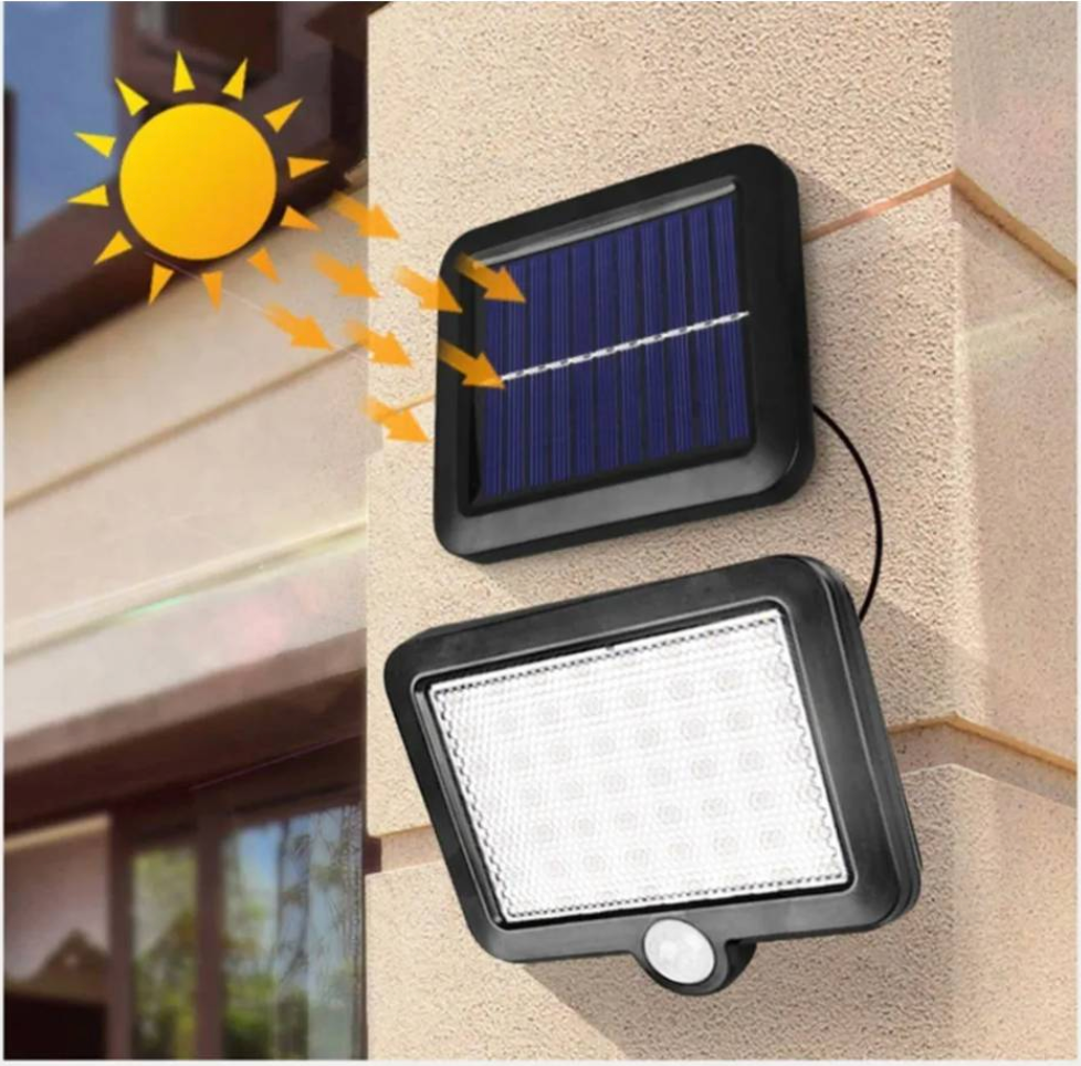 Foco Led Solar Con Sensor De Movimiento Panel Solar - Ilumina tu Casa