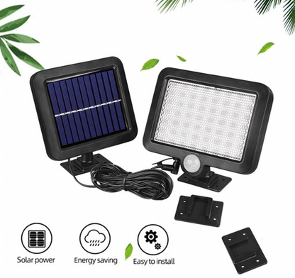 Foco Led Solar Con Sensor De Movimiento Panel Solar - Ilumina tu Casa