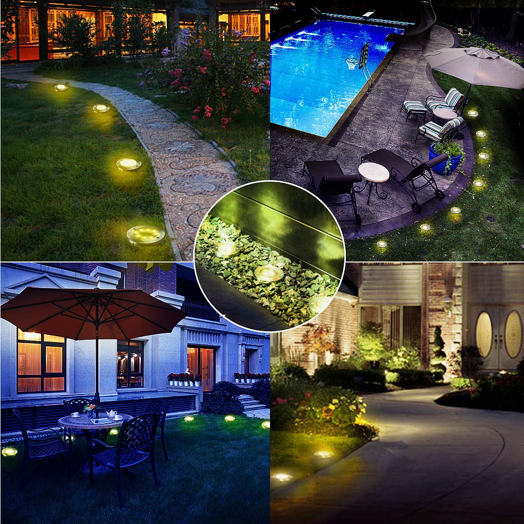 Pack 4 Lámparas Solar Estaca 8 Led Para Patio Jardín Exterior - Ilumina tu Casa
