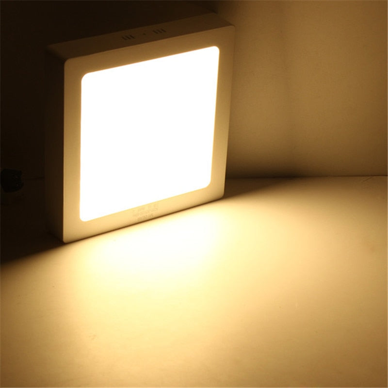 Panel Foco Cuadrado Sobrepuesto Diferentes Tamaños - Ilumina tu Casa