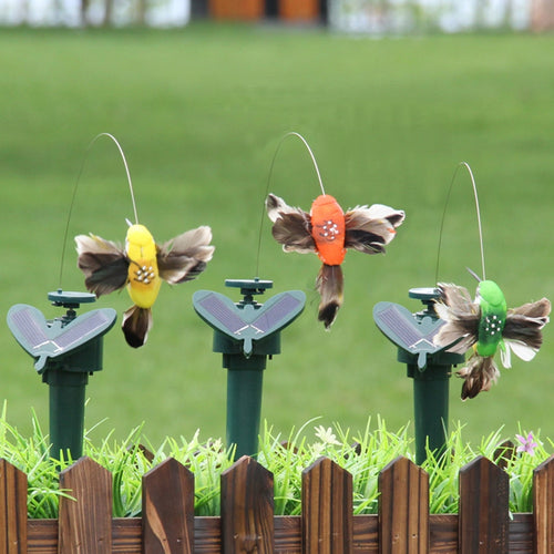 Colibrí giratorio solar con estaca - Ilumina Tu Casa